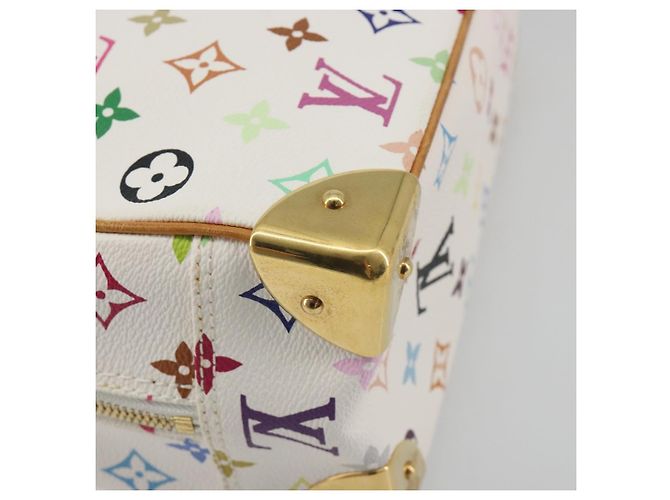 LOUIS VUITTON Monogram Multicolor Trouville Hand Bag White M92663 Auth BA14885V Bianco - vista 9