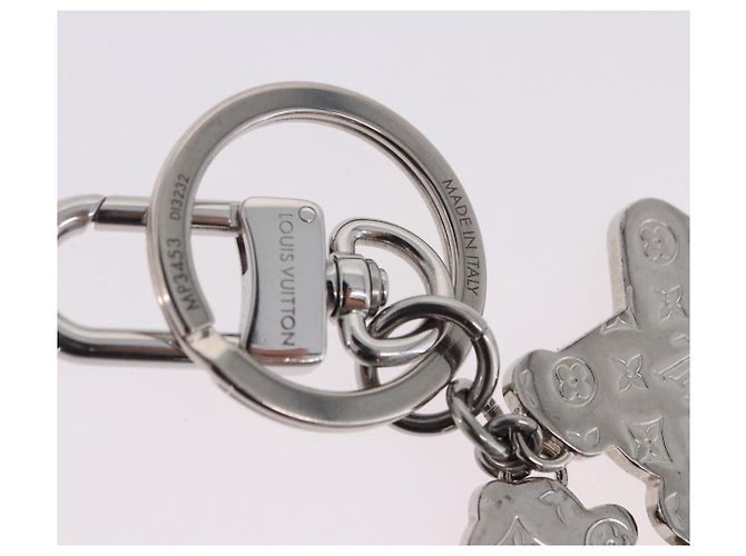 LOUIS VUITTON Portachiavi metal Silver MP3453 LV Auth BA15235V Argento - vista 10