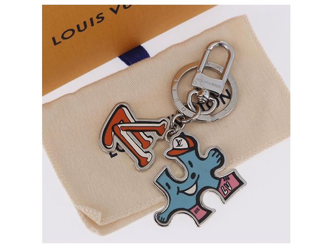 LOUIS VUITTON Portachiavi metal Silver MP3453 LV Auth BA15235V Argento - vista 12