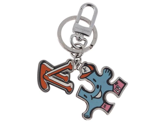 LOUIS VUITTON Portachiavi metal Silver MP3453 LV Auth BA15235V Argento - vista 2