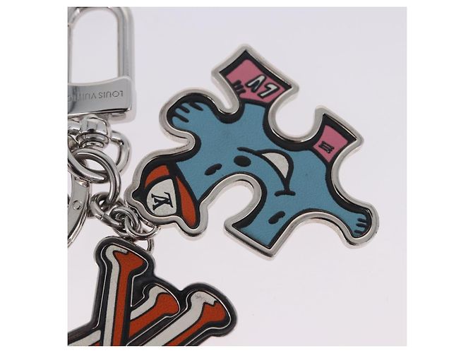 LOUIS VUITTON Portachiavi metal Silver MP3453 LV Auth BA15235V Argento - vista 4