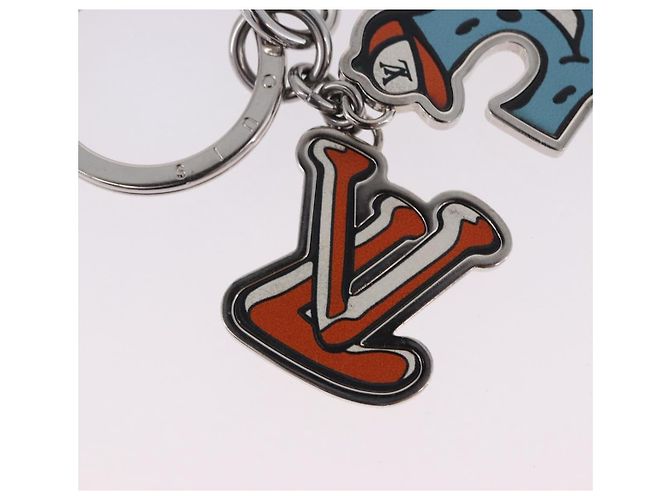 LOUIS VUITTON Portachiavi metal Silver MP3453 LV Auth BA15235V Argento - vista 5