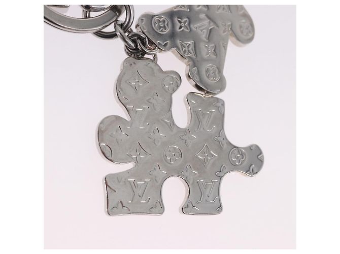 LOUIS VUITTON Portachiavi metal Silver MP3453 LV Auth BA15235V Argento - vista 8