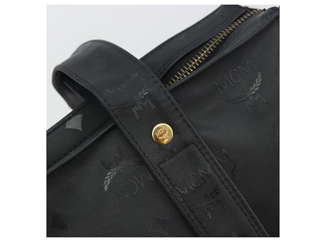 MCM Vicetos Tote Bag PVC Leder Schwarz Goldfarben Auth BA14872 - Ansicht 14