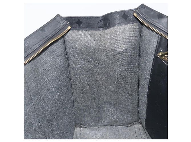 MCM Vicetos Tote Bag PVC Leder Schwarz Goldfarben Auth BA14872 - Ansicht 20