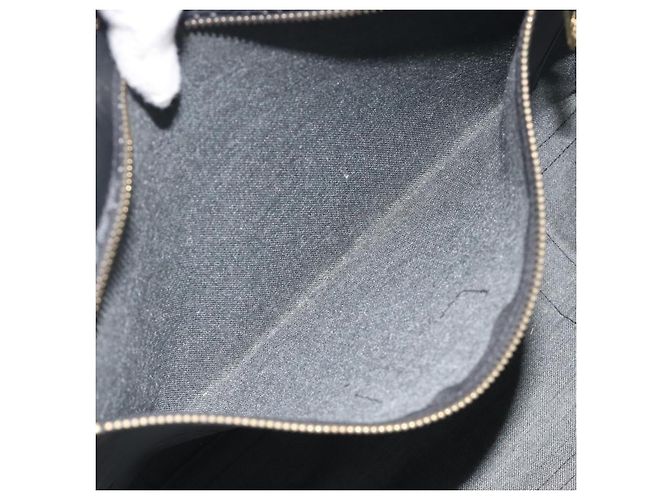 MCM Vicetos Tote Bag PVC Leder Schwarz Goldfarben Auth BA14872 - Ansicht 22