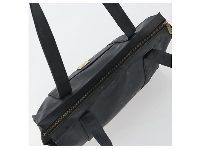 MCM Vicetos Tote Bag PVC Leder Schwarz Goldfarben Auth BA14872 - Ansicht 6