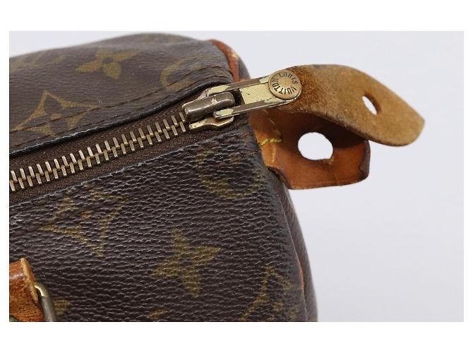 Borsa a mano LOUIS VUITTON Monogram Speedy 25 M41528 LV Auth 196417 Monogramma - vista 10