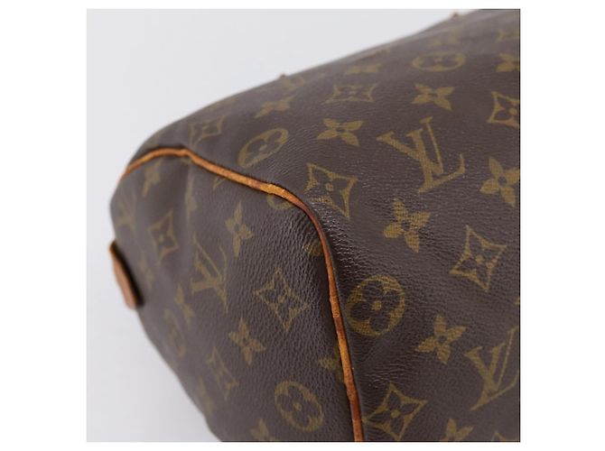 Borsa a mano LOUIS VUITTON Monogram Speedy 25 M41528 LV Auth 196417 Monogramma - vista 14