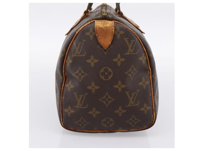 Borsa a mano LOUIS VUITTON Monogram Speedy 25 M41528 LV Auth 196417 Monogramma - vista 3