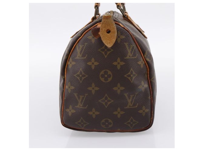 Borsa a mano LOUIS VUITTON Monogram Speedy 25 M41528 LV Auth 196417 Monogramma - vista 4