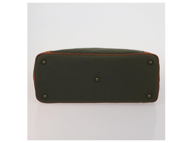 Borsa da lavoro BURBERRY in pelle e tela set da 4 Khaki Black Auth 190008 - vista 12