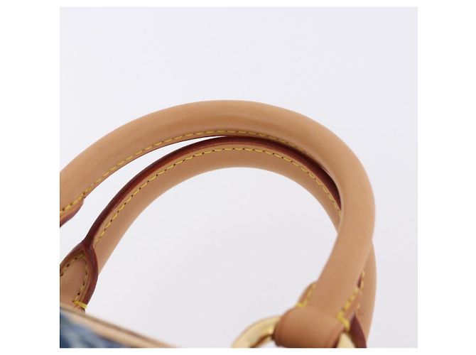 Borsa a mano LOUIS VUITTON Monogram Denim Neo Speedy Blue M95019 LV Auth am12404SM - vista 8