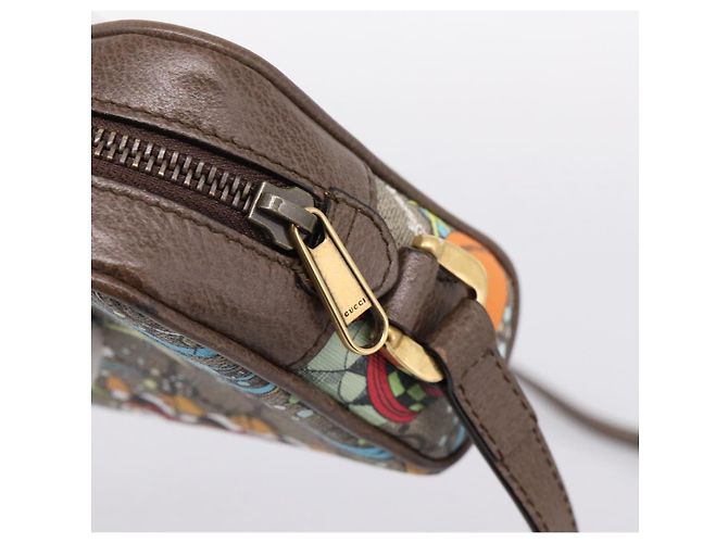 GUCCI GG Supreme Disney Donald Shoulder Bag PVC Beige 648124 Auth BA14784SAM - view 14