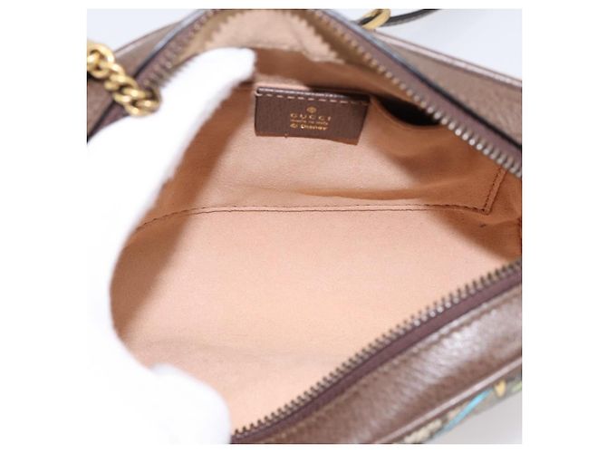 GUCCI GG Supreme Disney Donald Shoulder Bag PVC Beige 648124 Auth BA14784SAM - view 16
