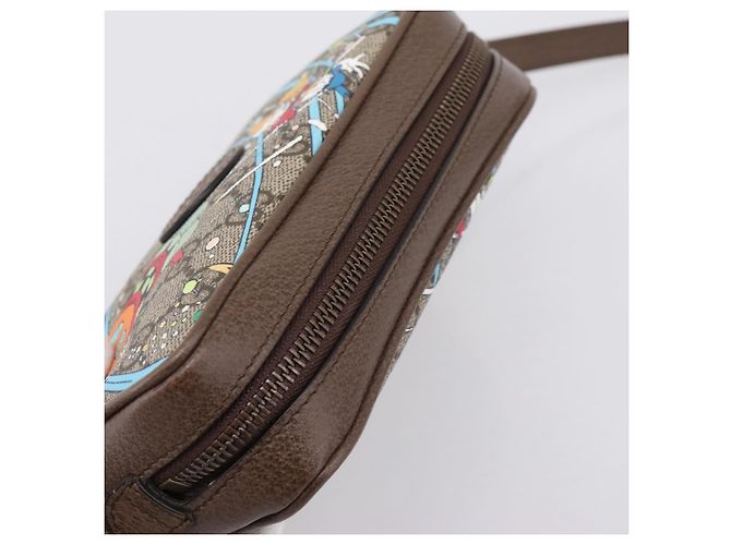 GUCCI GG Supreme Disney Donald Shoulder Bag PVC Beige 648124 Auth BA14784SAM - view 6