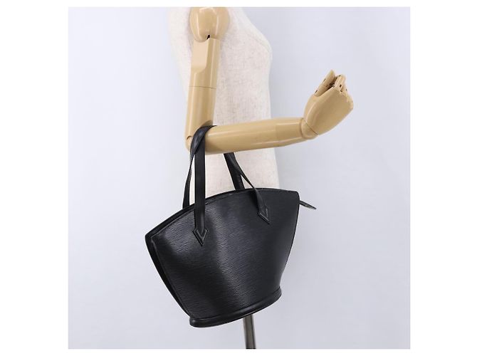 LOUIS VUITTON Epi Saint Jacques Shopping Bag Black M52272 LV Auth 196253 Nero - vista 21