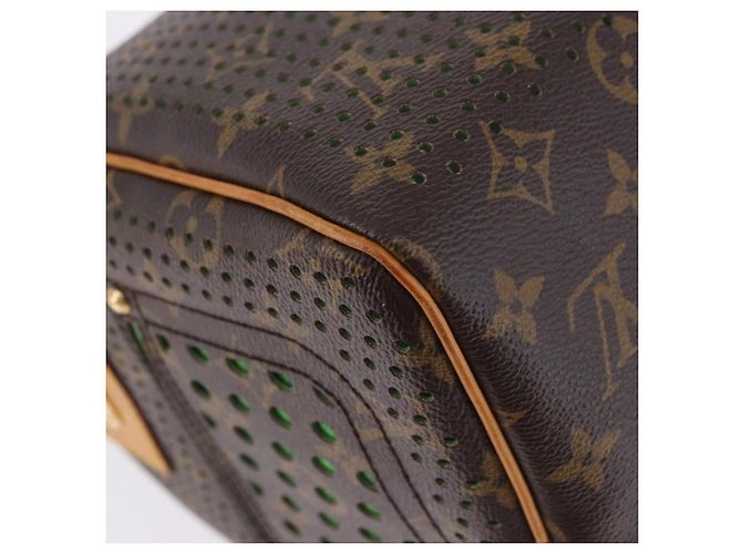 LOUIS VUITTON Monogram Perfo Speedy 30 Hand Bag Green M95181 LV Auth 195957V Verde Monogramma - vista 15