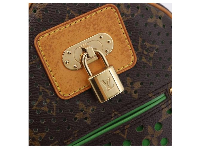 LOUIS VUITTON Monogram Perfo Speedy 30 Hand Bag Green M95181 LV Auth 195957V Verde Monogramma - vista 17