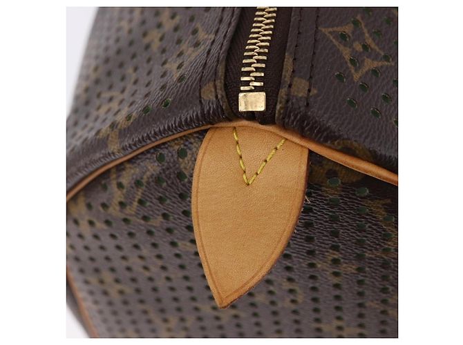 LOUIS VUITTON Monogram Perfo Speedy 30 Hand Bag Green M95181 LV Auth 195957V Verde Monogramma - vista 18