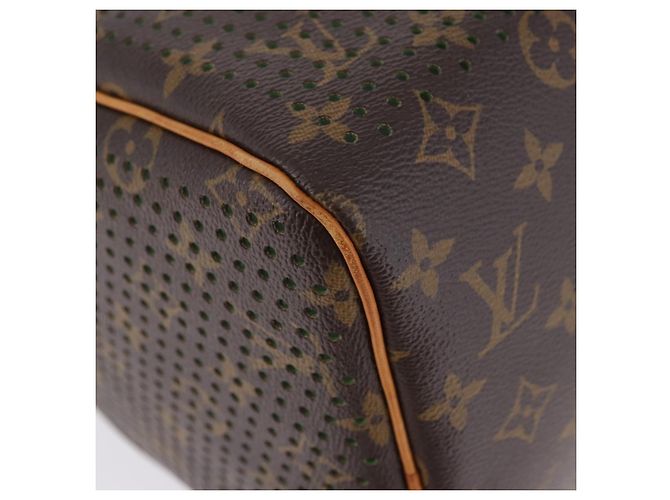 LOUIS VUITTON Monogram Perfo Speedy 30 Hand Bag Green M95181 LV Auth 195957V Verde Monogramma - vista 9