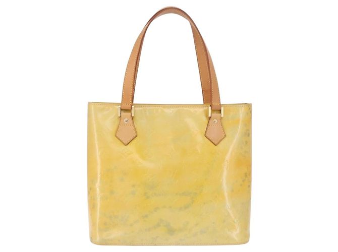 Borsa a mano LOUIS VUITTON Monogram Vernis Houston Gris M91053 LV Auth BA14923 Grigio - vista 13