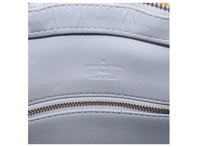 Borsa a mano LOUIS VUITTON Monogram Vernis Houston Gris M91053 LV Auth BA14923 Grigio - vista 19