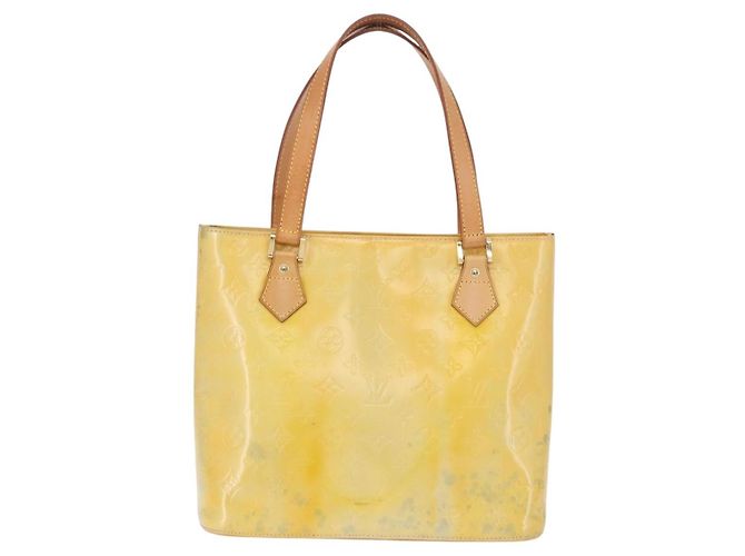 Borsa a mano LOUIS VUITTON Monogram Vernis Houston Gris M91053 LV Auth BA14923 Grigio - vista 2
