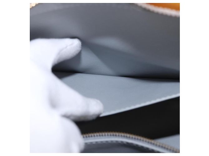 Borsa a mano LOUIS VUITTON Monogram Vernis Houston Gris M91053 LV Auth BA14923 Grigio - vista 24