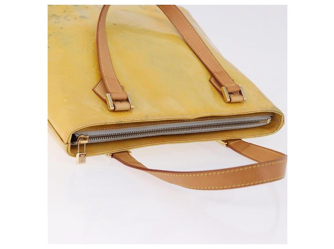 Borsa a mano LOUIS VUITTON Monogram Vernis Houston Gris M91053 LV Auth BA14923 Grigio - vista 7