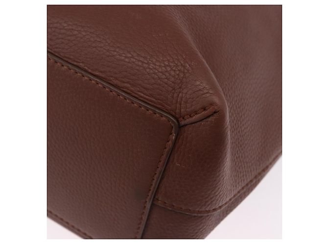 BURBERRY Tote Bag aus Leder, braun, authentisch ka5716 - Ansicht 11