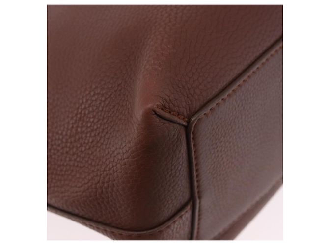 BURBERRY Tote Bag aus Leder, braun, authentisch ka5716 - Ansicht 12