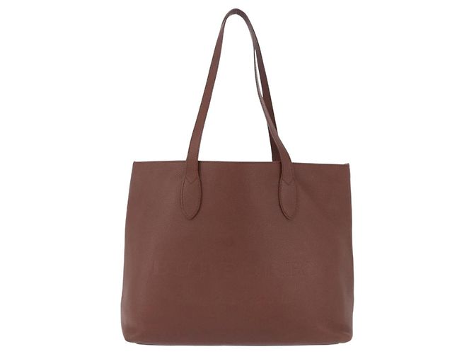 BURBERRY Tote Bag aus Leder, braun, authentisch ka5716 - Ansicht 2