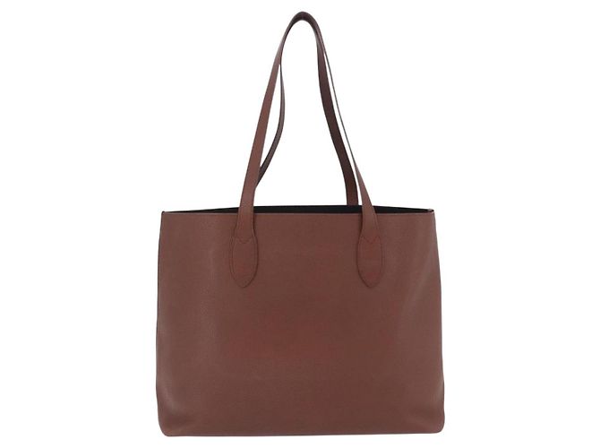 BURBERRY Tote Bag aus Leder, braun, authentisch ka5716 - Ansicht 3