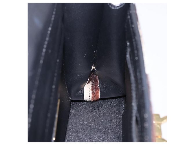 Borsa Salvatore Ferragamo Gancini Sofia in pelle Harako 2way Brown Gold Auth 196922A Marrone D'oro - vista 21