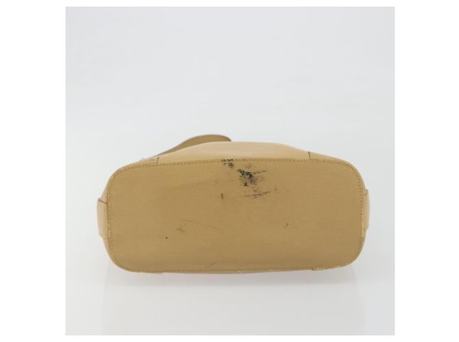 Borsa a tracolla GUCCI in pelle beige e oro 001 4204 Auth 198453 D'oro - vista 9
