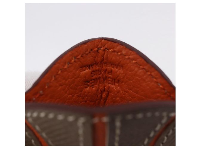 Ring Hermès HERMES Basketball Schlüsselanhänger Leder Orange Silber Auth BA15224V - Ansicht 14