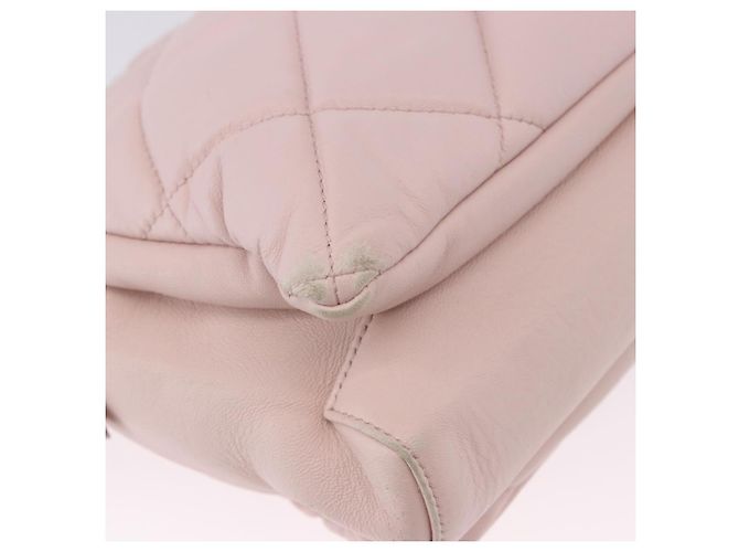 Borsa a tracolla Salvatore Ferragamo Vala Chain in pelle rosa tono oro Auth 198526A - vista 12
