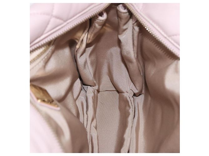Borsa a tracolla Salvatore Ferragamo Vala Chain in pelle rosa tono oro Auth 198526A - vista 20