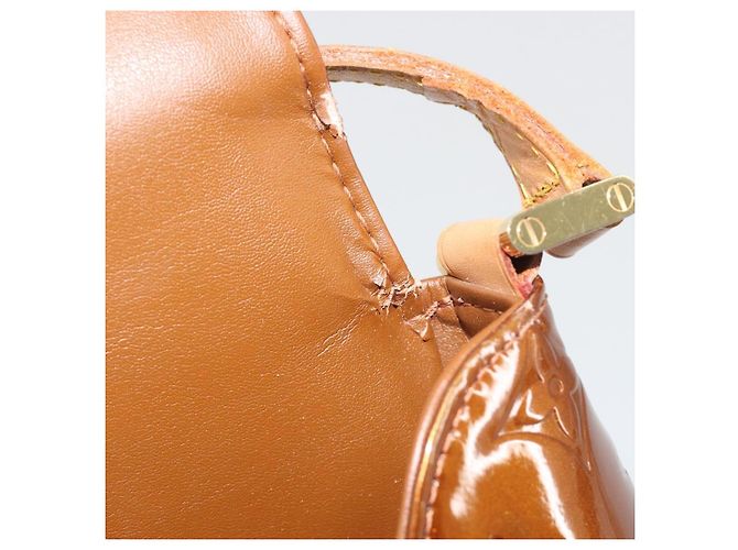 LOUIS VUITTON Monogram Vernis Thompson Street Bag Bronze M91124 LV Auth ka5722 Bronce - vista 10