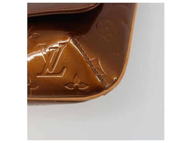 LOUIS VUITTON Monogram Vernis Thompson Street Bag Bronze M91124 LV Auth ka5722 Bronce - vista 14