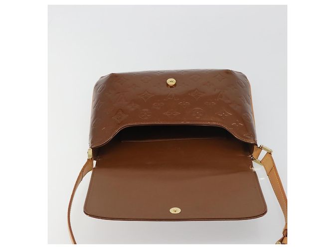 LOUIS VUITTON Monogram Vernis Thompson Street Bag Bronze M91124 LV Auth ka5722 Bronce - vista 18