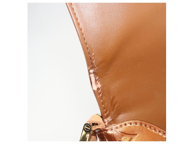 LOUIS VUITTON Monogram Vernis Thompson Street Bag Bronze M91124 LV Auth ka5722 Bronce - vista 19