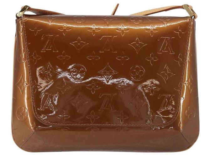 LOUIS VUITTON Monogram Vernis Thompson Street Bag Bronze M91124 LV Auth ka5722 Bronce - vista 2