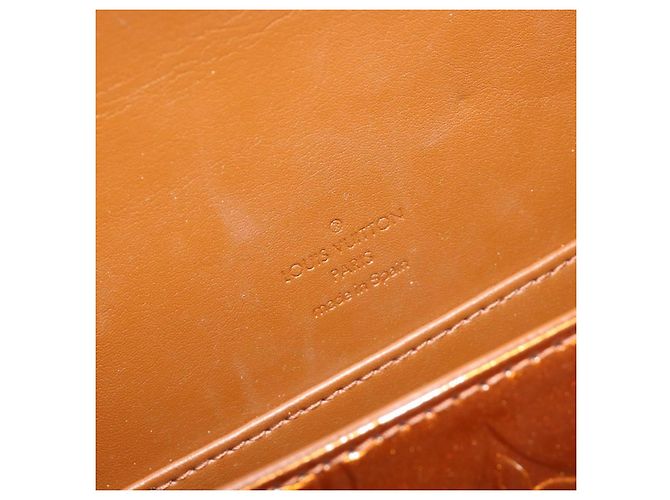 LOUIS VUITTON Monogram Vernis Thompson Street Bag Bronze M91124 LV Auth ka5722 Bronce - vista 20
