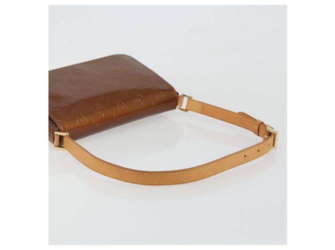 LOUIS VUITTON Monogram Vernis Thompson Street Bag Bronze M91124 LV Auth ka5722 Bronce - vista 7