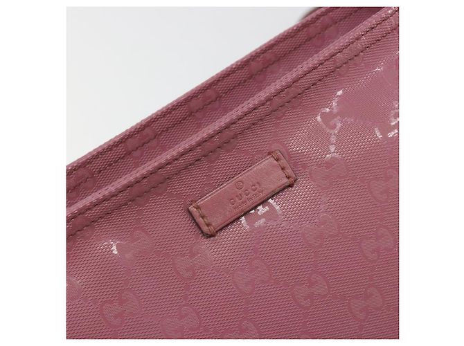 Borsa a tracolla GUCCI GG Implementation PVC Pelle Viola Oro 201446 Auth 198663A Porpora - vista 14