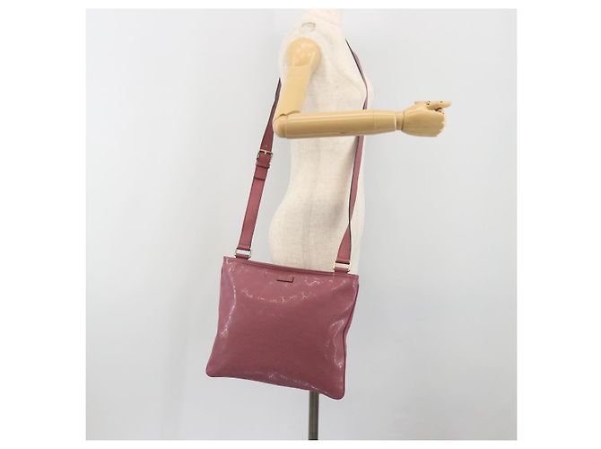 Borsa a tracolla GUCCI GG Implementation PVC Pelle Viola Oro 201446 Auth 198663A Porpora - vista 23