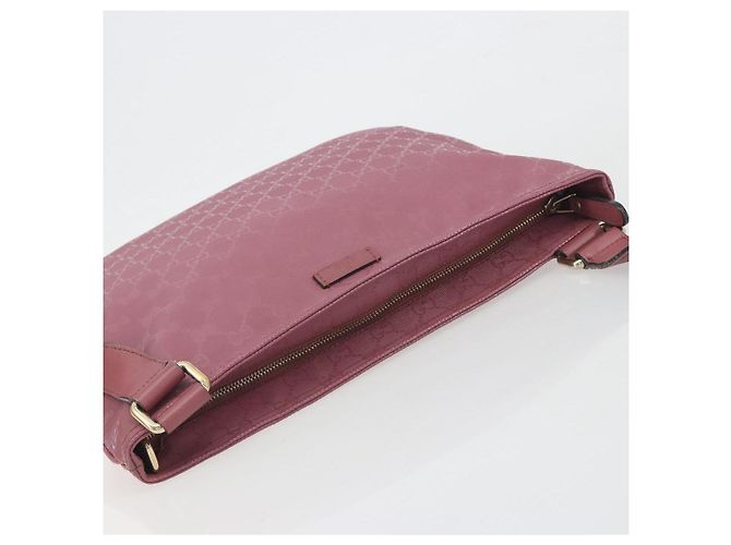 Borsa a tracolla GUCCI GG Implementation PVC Pelle Viola Oro 201446 Auth 198663A Porpora - vista 6