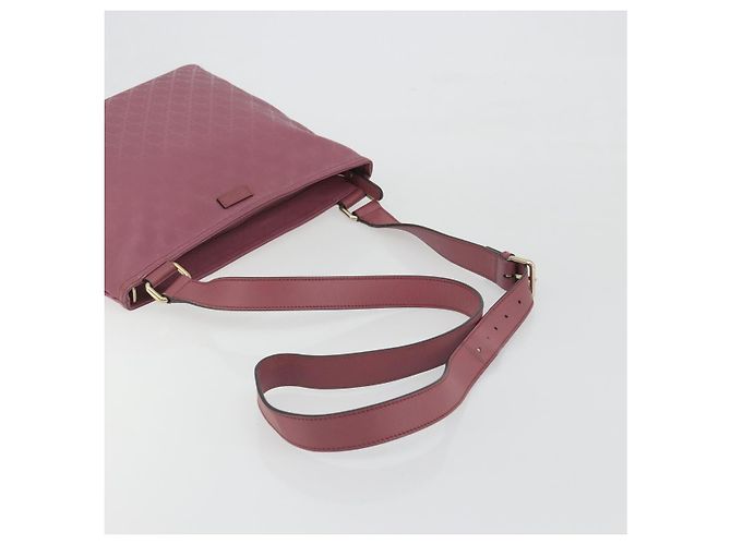 Borsa a tracolla GUCCI GG Implementation PVC Pelle Viola Oro 201446 Auth 198663A Porpora - vista 7